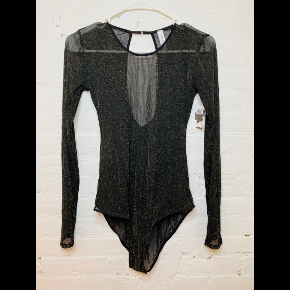 🆕 Halogen Long Sleeve Mesh Bodysuit - Picture 8 of 11